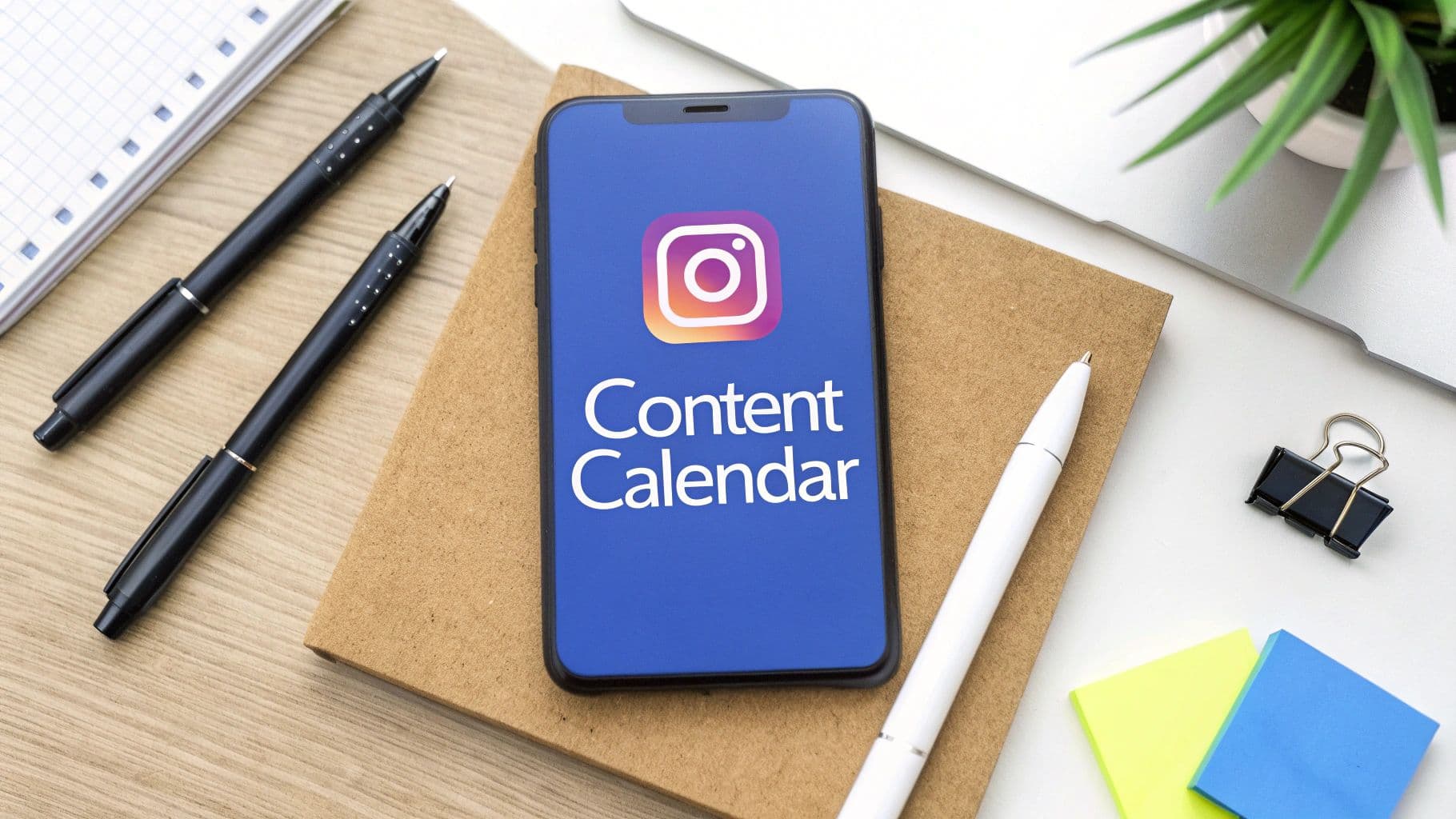 Cover Image for Meilleures idées de modèles de calendrier de contenu Instagram