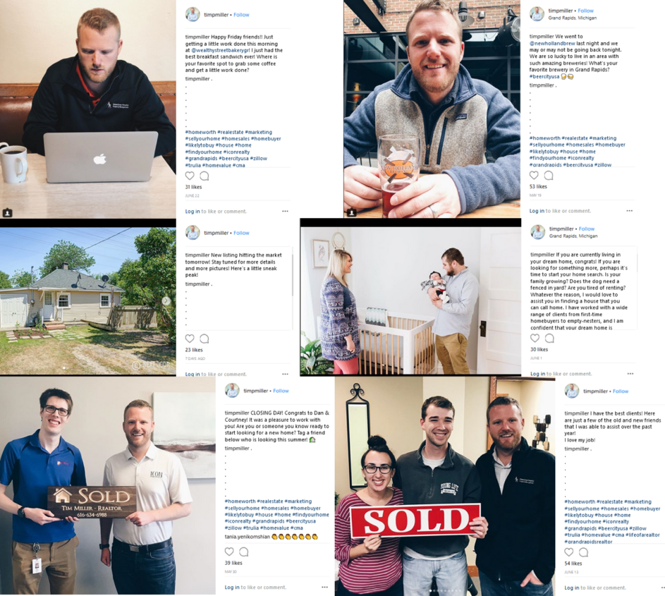 instagram post agents immobilier