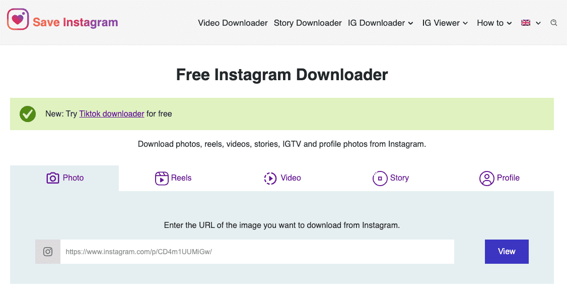 save insta