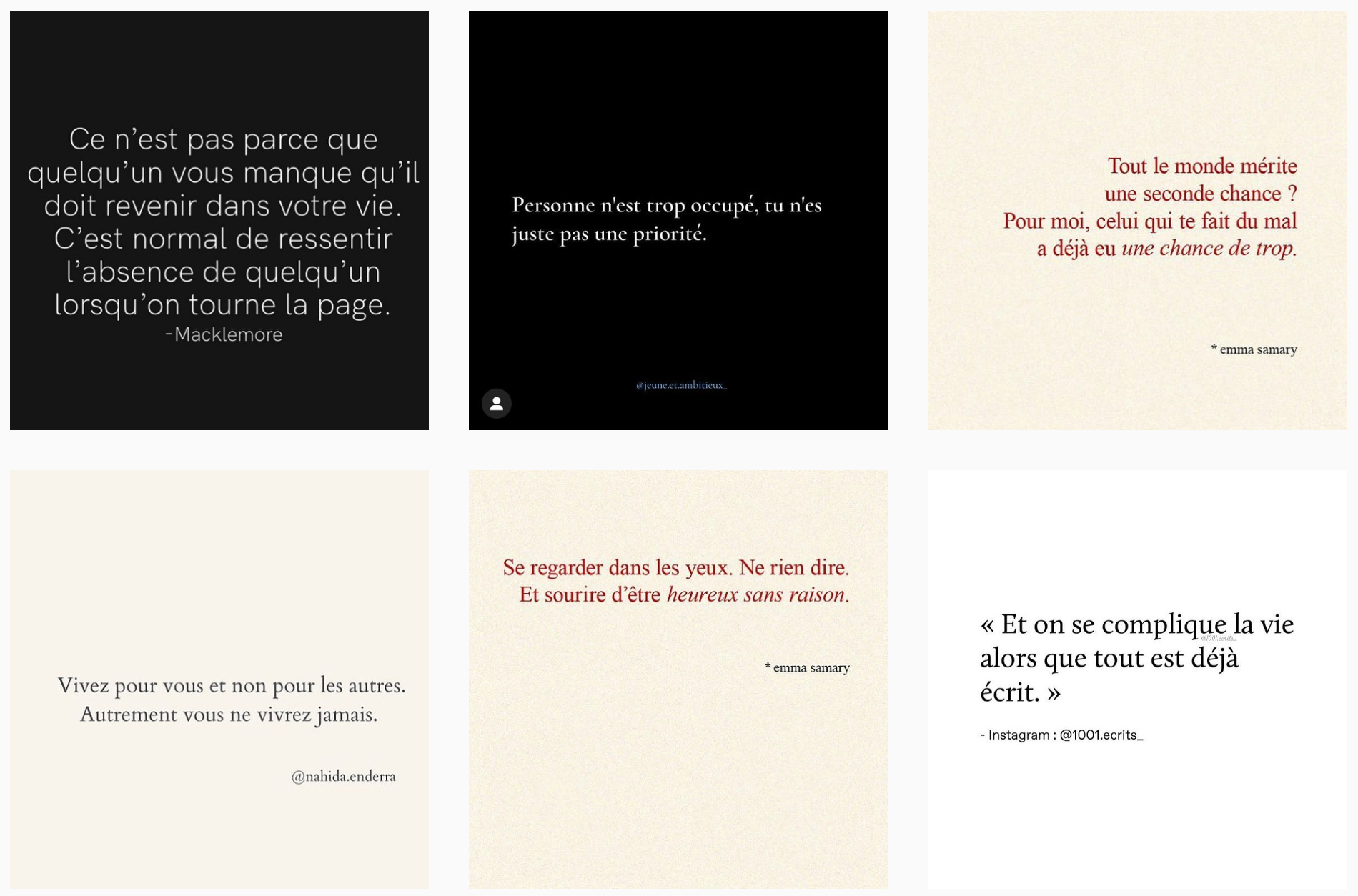 citation instagram exemples