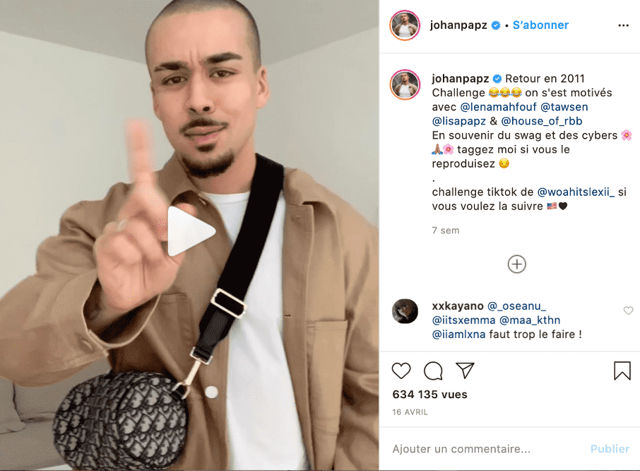 gagner likes instagram publier video