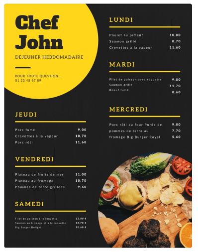 menu restaurant canva1
