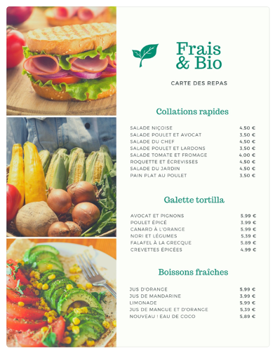 menu restaurant canva2
