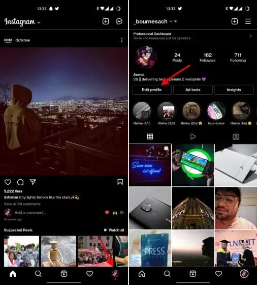 voir ancienne biographie instagram 5