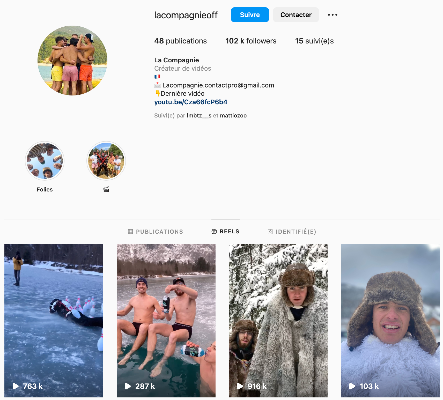 nombre de vues des réels instagram