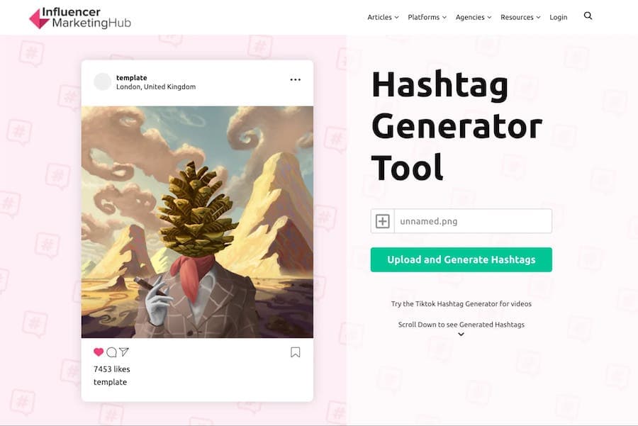 influencer marketing hub hashtag generateur