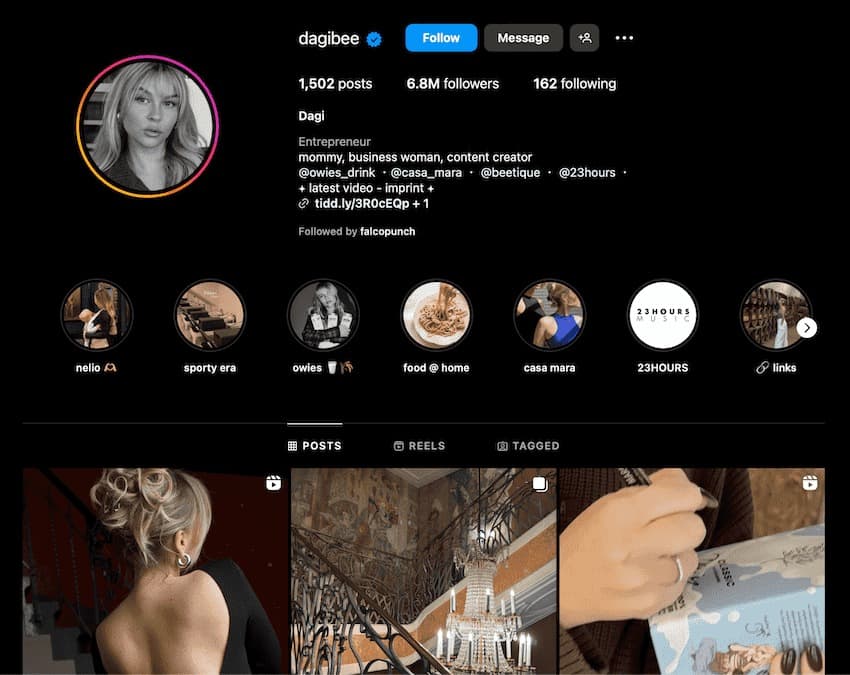 compte instagram Dagi bee influencese instagram allemande