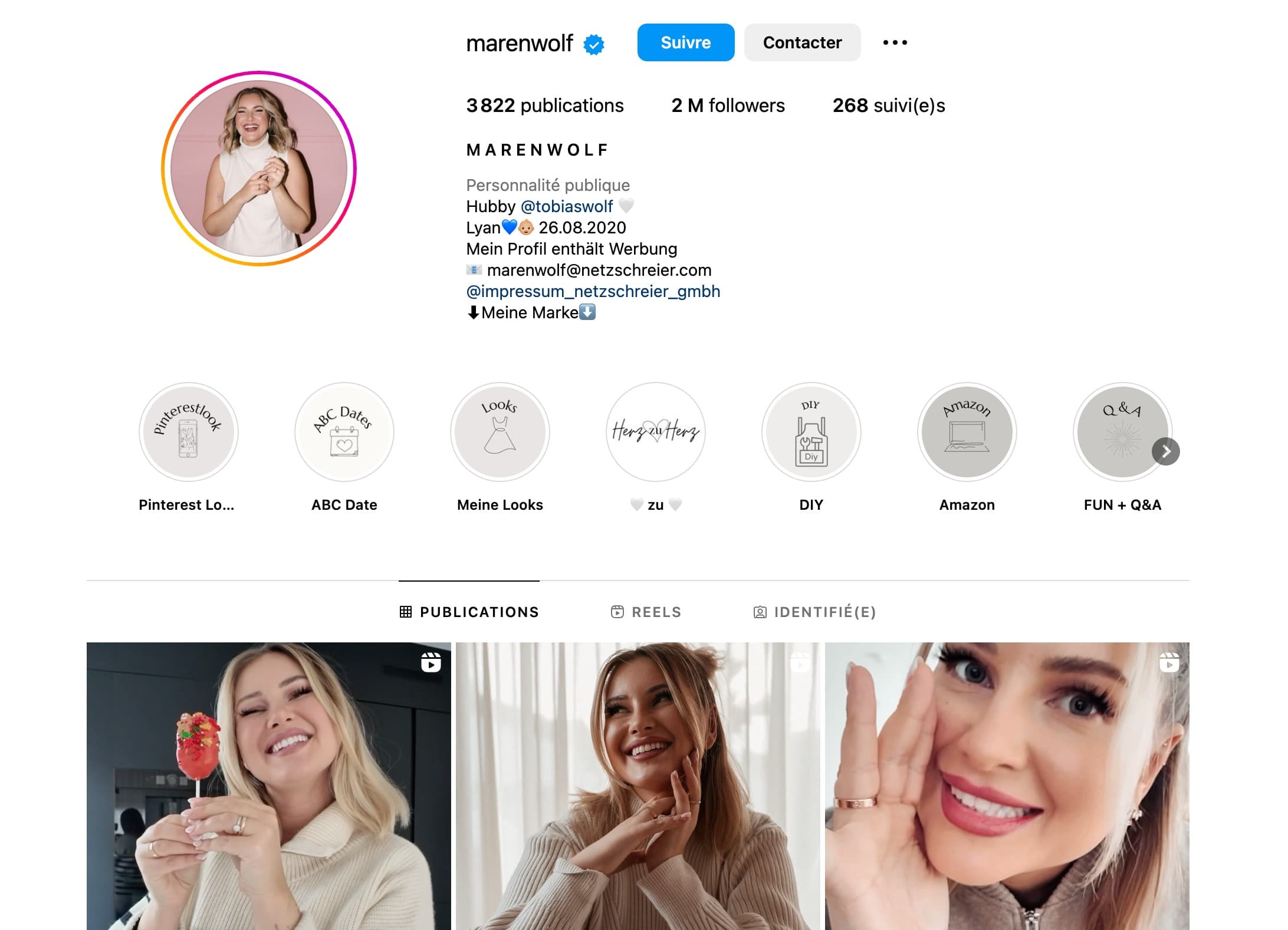 influenceuse beauté instagram en allemagne