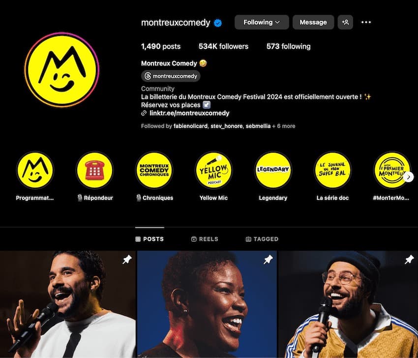 montreux comedy meilleur compte instagram humour