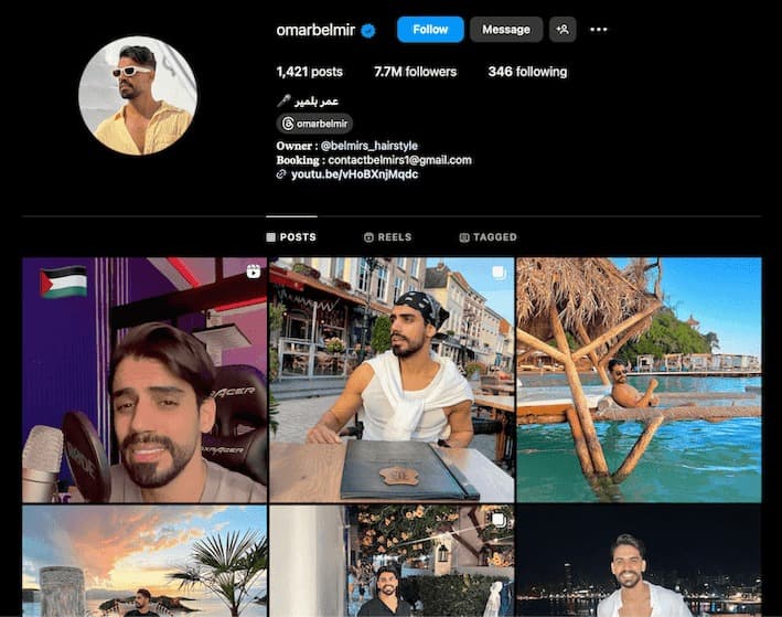 Omar belmir influenceur algérien
