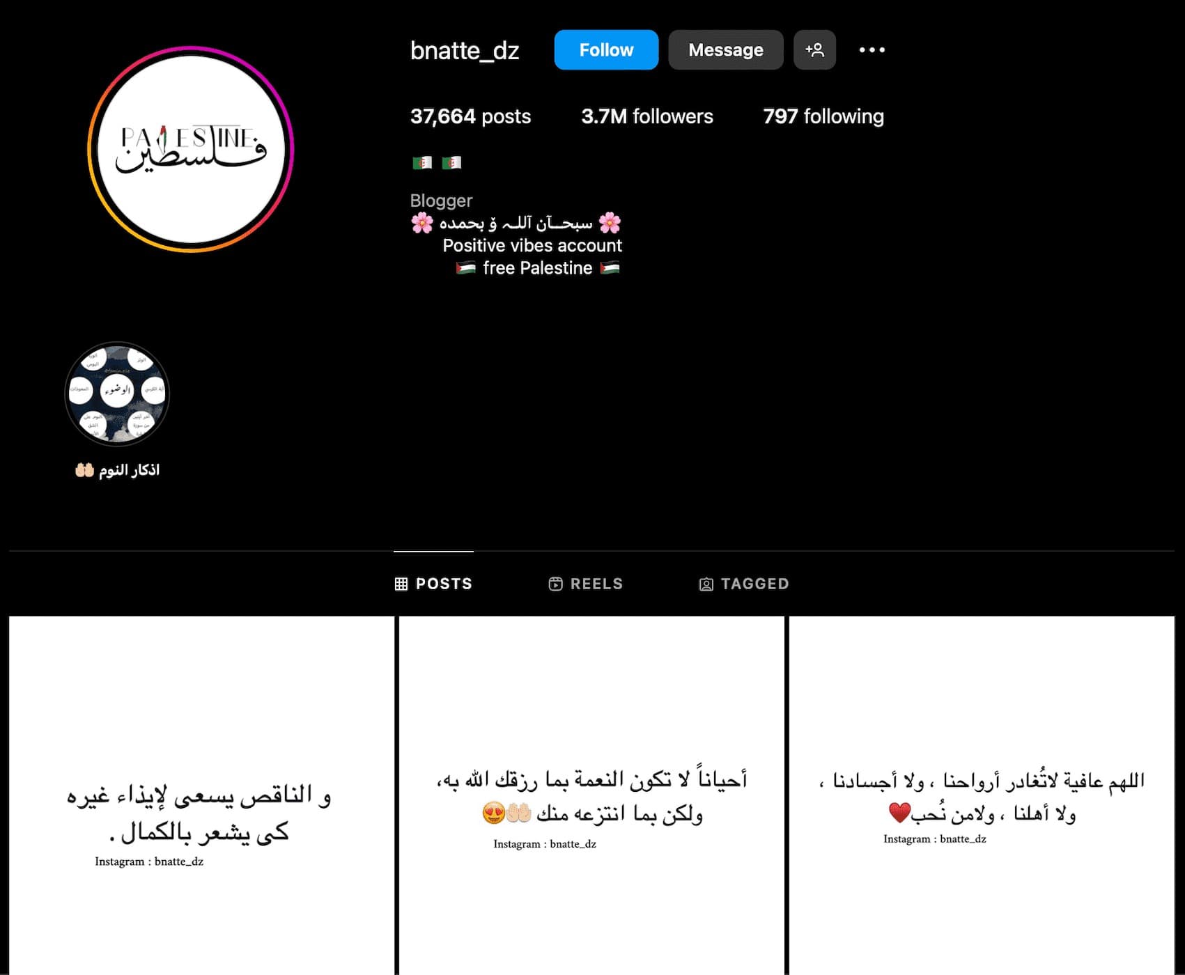 top trois des compte d'influenceur en algérie