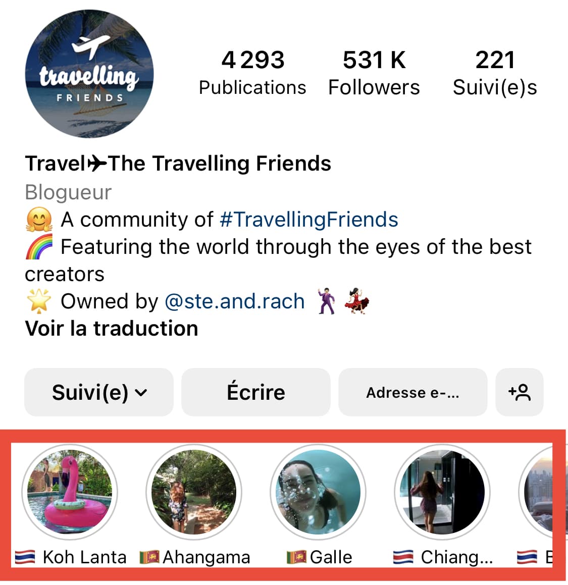 stories a la une lexique instagram