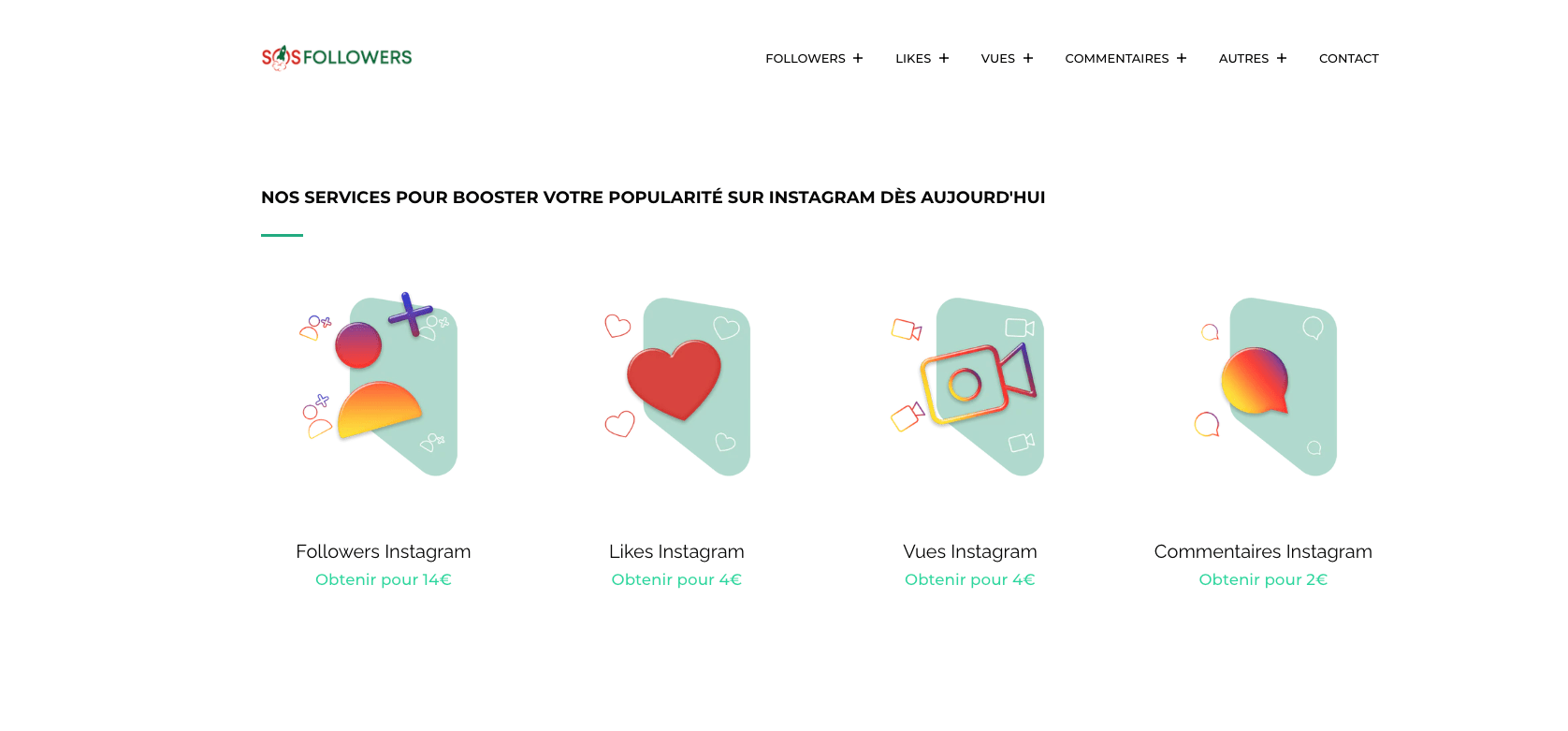 SOSFollowers website