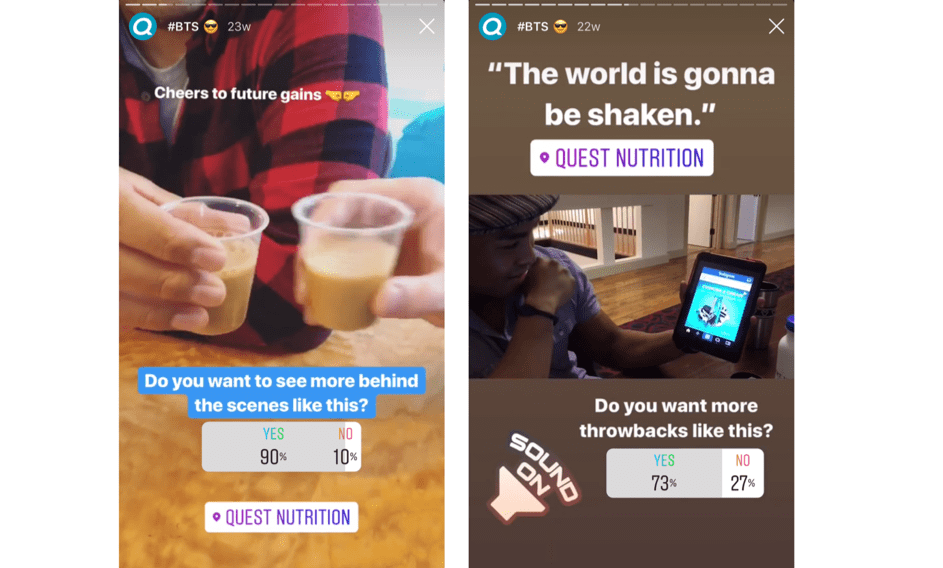 sondage hashtag story instagram