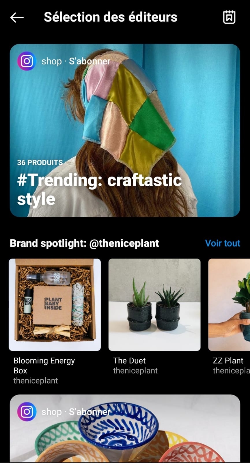 selections des editeurs instagram shopping